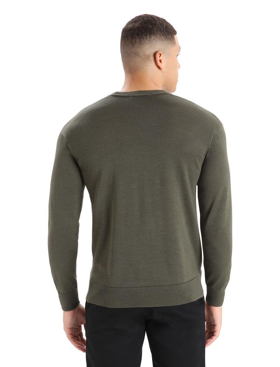 Men's Icebreaker Cool-Lite™ Merino Nova Sweatshirt Sweaters Loden | CA 1730WNBY